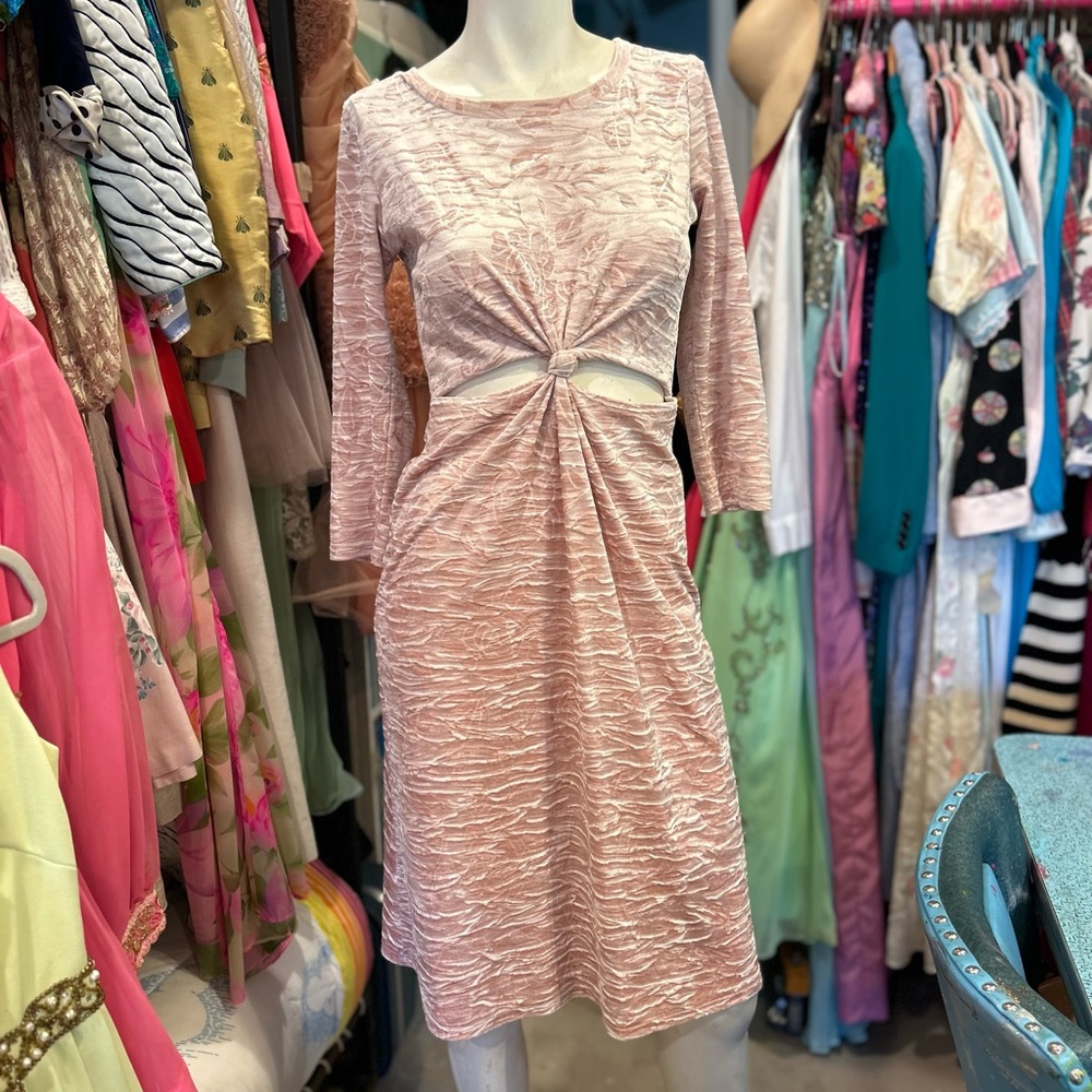 Sporty Floral Velvet Dress
